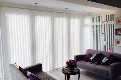 Screen fabric 89mm vertical blinds with sealed in chainless weights
