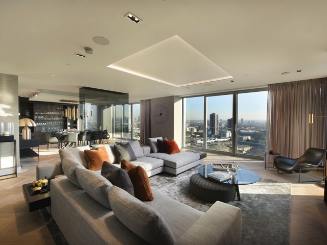 Modern looking penthouse