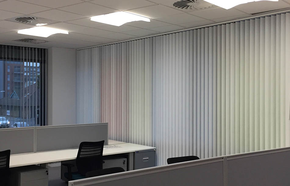 Multicoloured office blinds