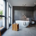 Modern concrete bathroom design