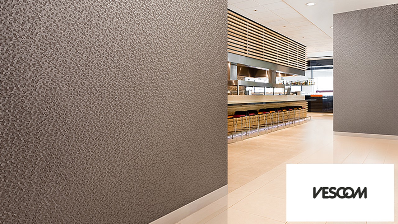 modern wall covering for interior design in a restaurant