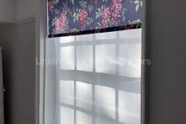 Double layered roller blinds