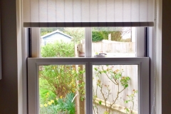 Blazer Stripe roller blinds to a traditional sash window