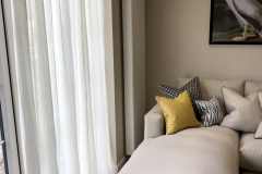 Pencil Pleat textured voile curtain