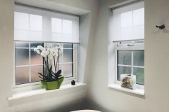 Sheer Voile Roller blinds, in Bathroom Sheer Voile Roller blinds, in Bathroom
