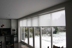 Plain White Voile Roller Blinds