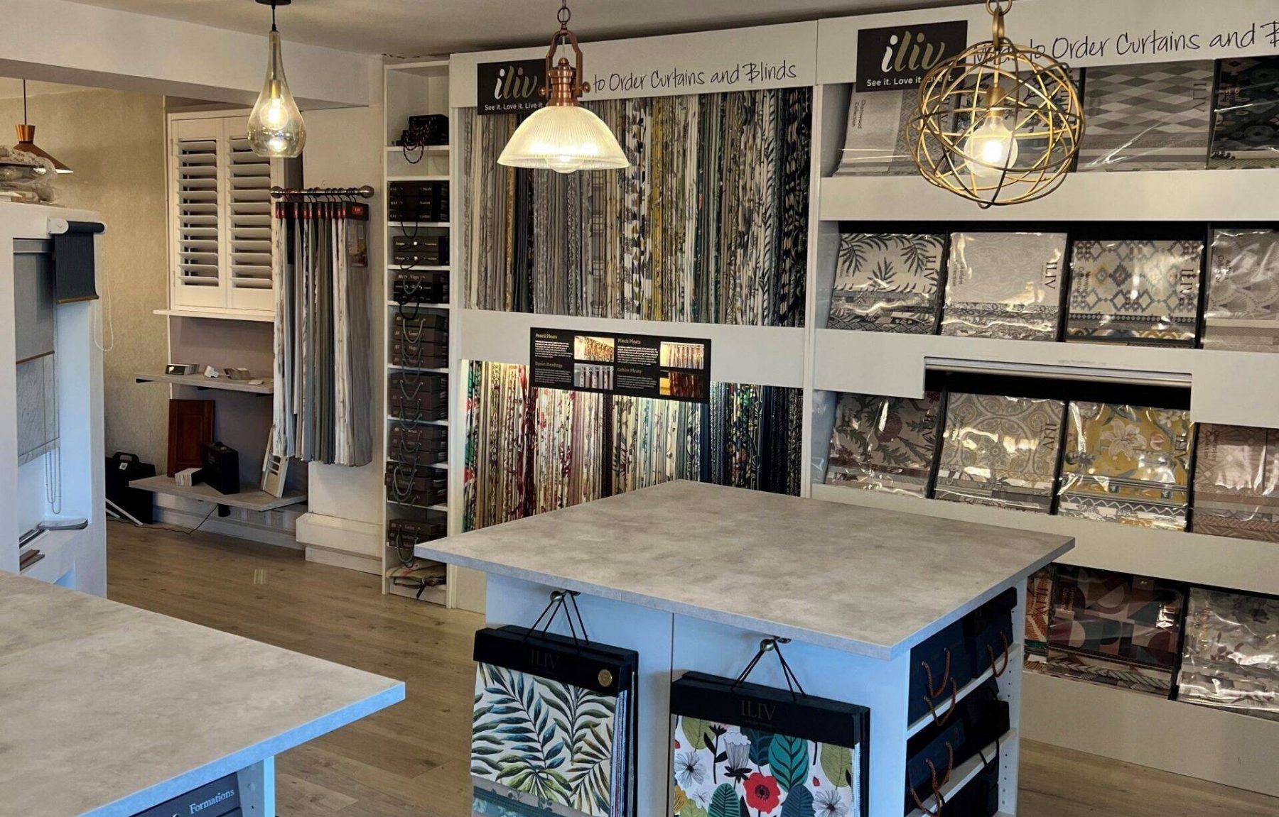 Unidrape Shop in Welwyn Garden City made to measure blinds, window shutters, made to measure curtains